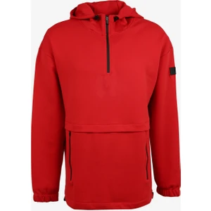 Fabrika Sports Kapüşon Yaka Düz Kırmızı Erkek Sweatshırt FS3WM-SWT258