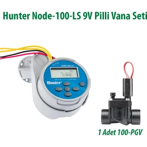 NODE-100-LS 1 Istasyonlu Pilli Kontrol Ünitesi 9V. ve 100PGV Vana Seti