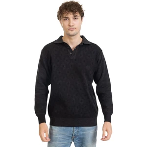 Mutlu City Erkek Orta Yaş ve Üzeri Sıkı Dokuma Triko Örgü Akrilik Kışlık Baba Polo Yaka Kazak 2078