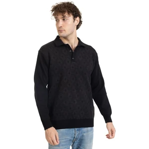 Mutlu City Erkek Orta Yaş ve Üzeri Sıkı Dokuma Triko Örgü Akrilik Kışlık Baba Polo Yaka Kazak 2078