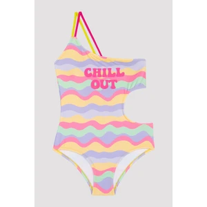 Kız Çocuk Tek Omuzlu Mayokini