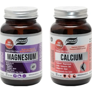 Kalsiyum + Magnezyum + Çinko - 60 Tablet & Magnezyum + B6 + D3 - 30 Tablet