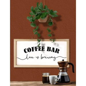 Wooden Factory  Kahve Köşesi Love Is Brewing Coffee Bar Ahşap Çerçeve
