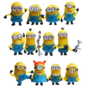 12PCS Mini Minions Despicable Me Figür Oyuncak Mikro Peyzaj (Yurt Dışından)