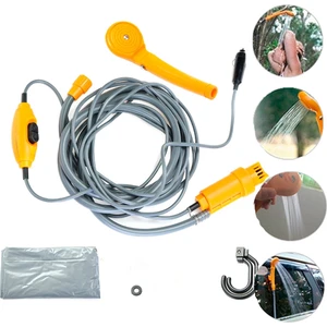 Taşınabilir Kamp Duş 12 V Elektrikli Açık Su Torbaları Araba Yıkama 12 V Kamp Banyo Duş Çantası Pompası Kamp Açık Hiking | Su Torbaları (Yurt Dışından)