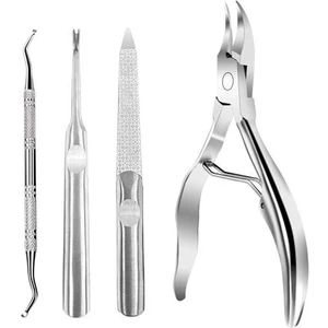 4 Adet / Takım Çift Bahar Tırnak ve Amp; Toenail Manikür Makelesi Kesme Kesici Makas Pense Tırnak Kesme Kesici Takım | Clippers & Amp;düzelticiler (Yurt Dışından)