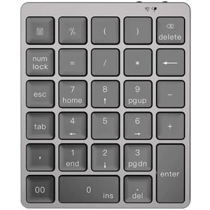 Alüminyum Alaşım 28 Tuşlar Bluetooth Kablosuz Sayısal Tuş Takımı Daha Fazla Fonksiyonlu Keys ile 140MAH Mini Numpad Muhasebe Görevleri (Yurt Dışından)