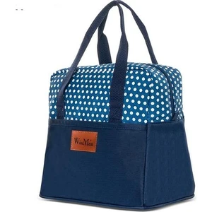 Moda Nokta Baskı Taşınabilir Soğutucu Öğle Yemeği Çantası Termal Yalıtımlı Seyahat Bez Çantalar Erkekler Için Büyük Gıda Piknik Öğle Yemeği Kutusu | Öğle Yemeği Çantalar (Yurt Dışından)