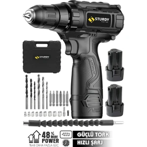Black Seri 58V 10 Ah Lion Çift Akülü Metal Şanzuman Akülü Vidalama Matkap