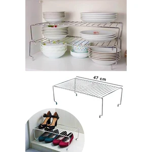 Senin Dükkanın Dolap Içi Düzenleyici 47 cm Metal Raf