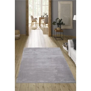 Linos Home Açık Gri Fluffy Post Peluş Halı Kaymaz Taban Yumuşacık Yolluk Modern Halı