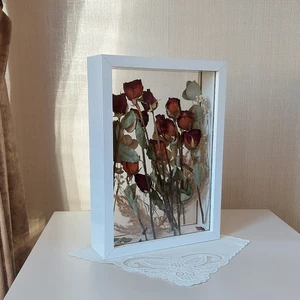 Verda Çerçeve Beyaz 25X35 cm Çift Yönlü Anı Çerçevesi! Gül Kutusu Şeffaf Gül Kutusu
