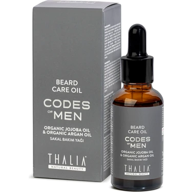 Thalia Sakal Bakım Yağı Organik Jojoba ve Argan Yağı ile 30 ml Yıpranmış Sakallar