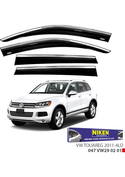 Vw Touareg 2011 Sonrası Kromlu Cam Rüzgarlığı 4lü