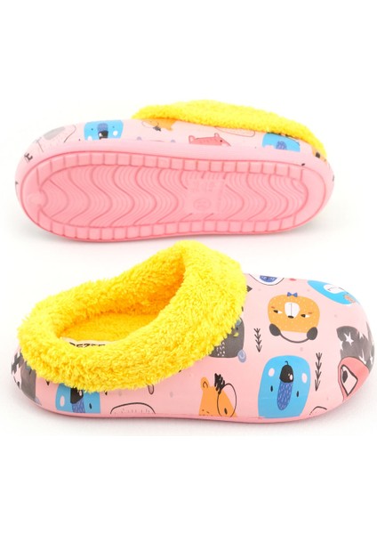 Kışlık Içi Peluşlu Kız Çocuk Ev Bahçe Terlik modelleri