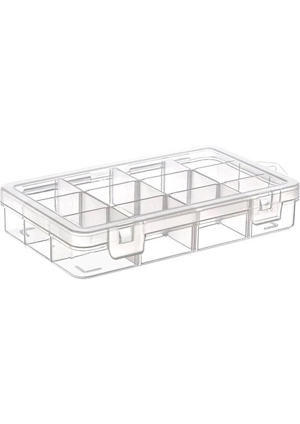 Sepeti 12 Bölmeli Kapaklı Organizer Kutu 20X10X3 cm