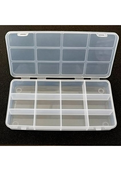 Sepeti 12 Bölmeli Kapaklı Organizer Kutu 20X10X3 cm fırsatları