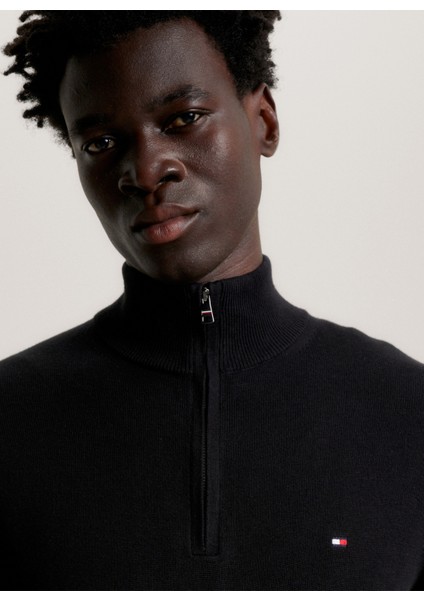 Bisiklet Yaka Slim Fit Siyah Erkek Kazak MW0MW28049BDS fırsatları