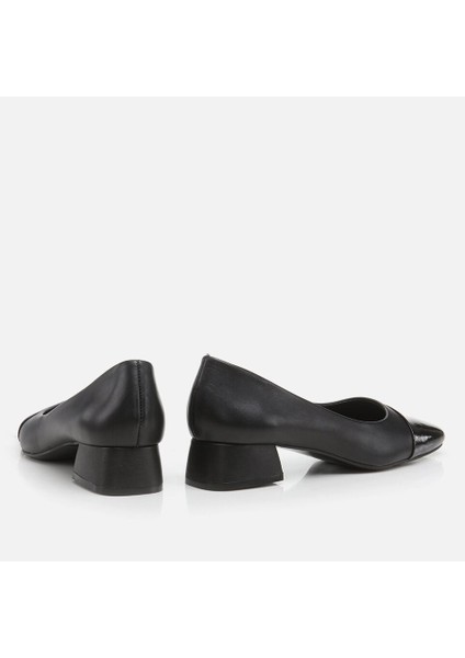 01AYH274720A100 Hakiki Deri Siyah Kadın Loafer modelleri