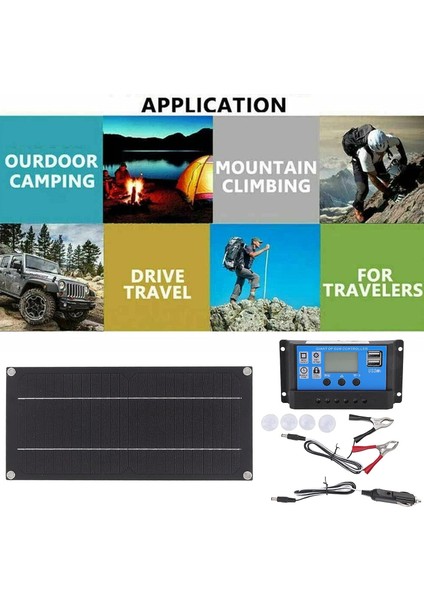 Taşınabilir 30W Güneş Paneli Kiti 18V (Yurt Dışından)