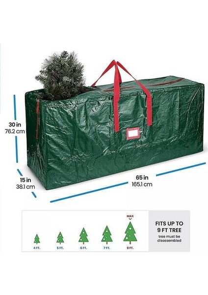 Noel Ağacı Saklama Çantası Noel Ağacı Kapları Noel Ağacı Çantası Çift Fermuarlı Saklama Kapları Jiujiuso (Yurt Dışından) fiyatları