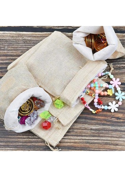 30 Parça Jüt Çanta 13X18 cm Mini Yeniden Kullanılabilir Keten Çanta Hediye Çanta Ipli Doğal Jüt Torbalar Parti, Düğün, Noel, Stori Için Bez Çantalar (Yurt Dışından) fırsatları