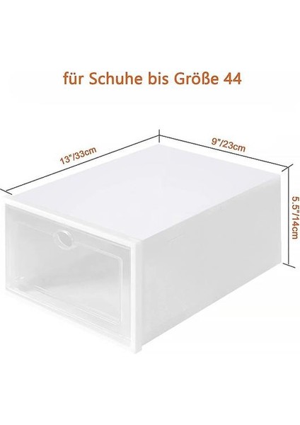 Ayakkabı Kutuları Istiflenebilir 12 Parça Ayakkabı Kutusu Şeffaf Katlanabilir Saklama Kutusu Kapaklı Kadınlar / Erkekler Için (3 (Yurt Dışından)