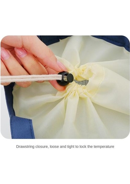 Taşınabilir Öğle Yemeği Çantası Büyük Kapasiteli Taze Tutma Yalıtım Öğle Yemeği Kutusu Çantası, Davul Kalın Yalıtım Torbası (Yurt Dışından) fırsatları