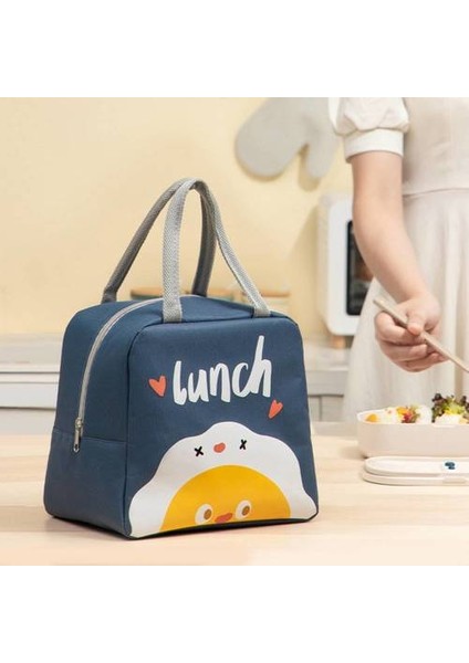 Karikatür Sevimli Eğlenceli Yalıtım Çantası, Büyük Kapasiteli Portatif Öğle Yemeği Kutusu Çantası, Öğle Yemeği Taşınabilir Çanta (Yurt Dışından) indirimleri