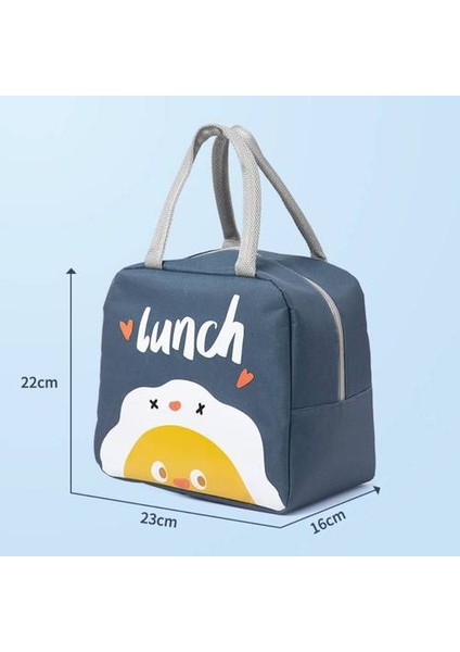 Karikatür Sevimli Eğlenceli Yalıtım Çantası, Büyük Kapasiteli Portatif Öğle Yemeği Kutusu Çantası, Öğle Yemeği Taşınabilir Çanta (Yurt Dışından) fiyatları