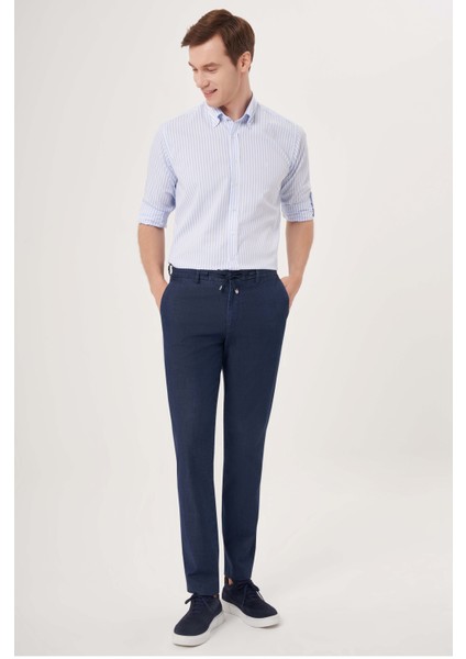4 Cepli Lacivert Spor Erkek Pantolon PNS23Y23101_D39