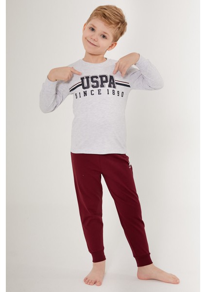 Gri Erkek Çocuk Pijama Takım