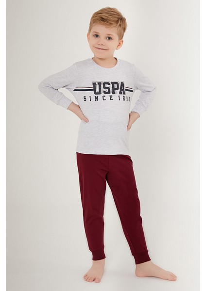 Gri Erkek Çocuk Pijama Takım