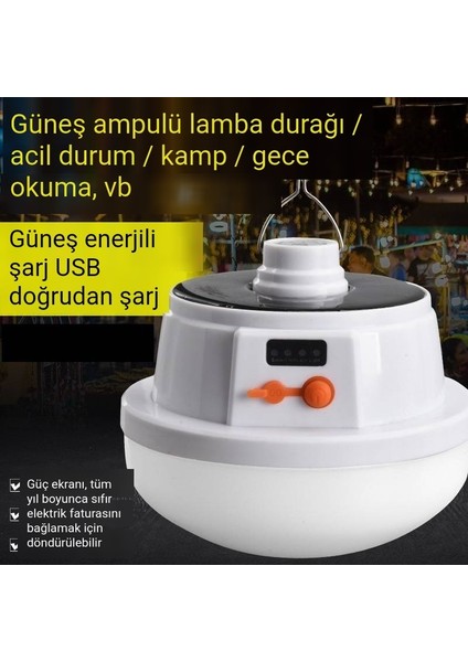 Güneş Enerjili Şarj Edilebilir Ampul Uzaktan Kumanda Gece Pazarı Durak Ev LED Süper Parlak Elektrik Kesintisi Şarj Edilebilir Enerji Tasarruflu Acil Durum Ampulü (Yurt Dışından) modelleri