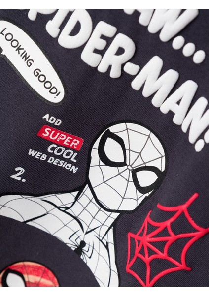 Spiderman Antrasit Erkek Çocuk Sweatshirt 13221198