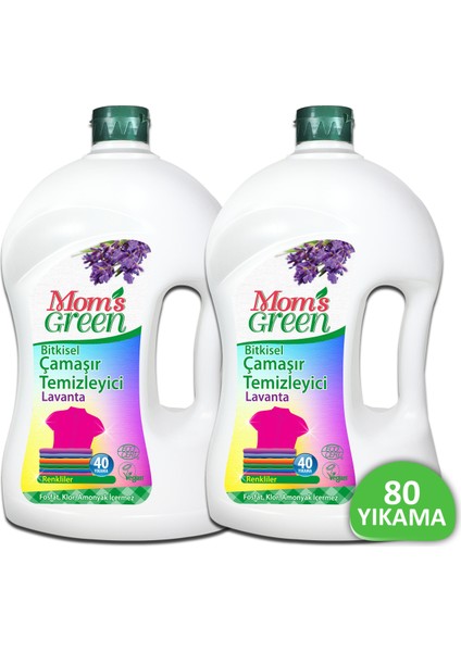 2'li Set Bitkisel Çamaşır Temizleyici Renkliler - Eco 1500 ml x 2 Adet (80 Yıkama)