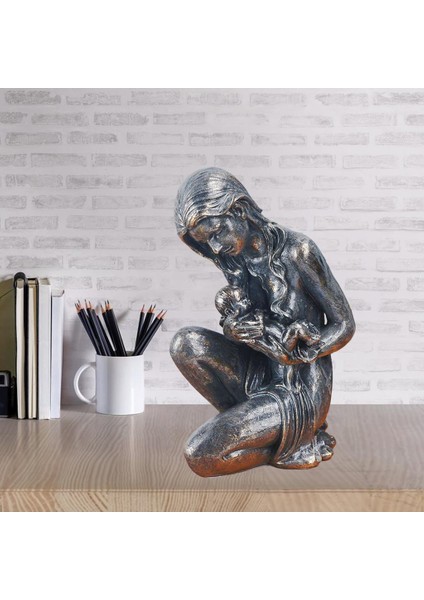 Heykelcik Ömürlü Sı Modern Ev Dekorasyonu Aile 16.5×11.5×26CM (Yurt Dışından)