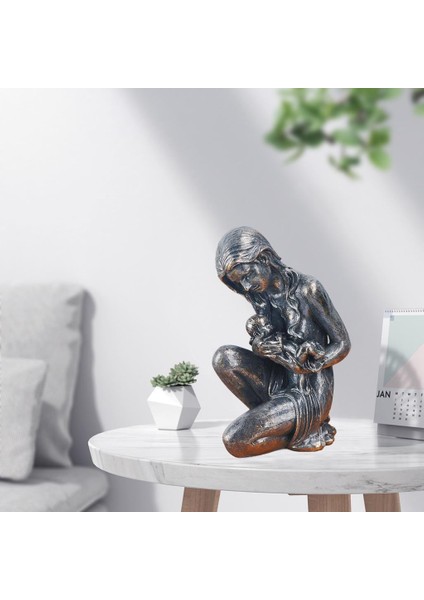 Heykelcik Ömürlü Sı Modern Ev Dekorasyonu Aile 16.5×11.5×26CM (Yurt Dışından)