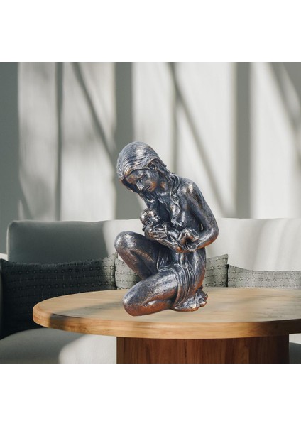Heykelcik Ömürlü Sı Modern Ev Dekorasyonu Aile 16.5×11.5×26CM (Yurt Dışından)