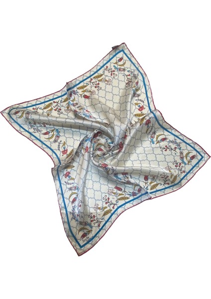 Turkish Silk Store Türk Motifli Ipek Bandana Fular