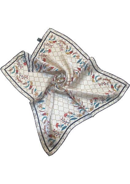 Turkish Silk Store Türk Motifli Ipek Bandana Fular