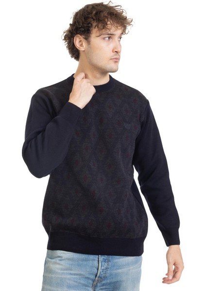 Erkek Orta Yaş ve Üzeri Sıkı Dokuma Triko Örgü Akrilik Kışlık Baba Yuvarlak Yaka Kazak 2078 fiyatları