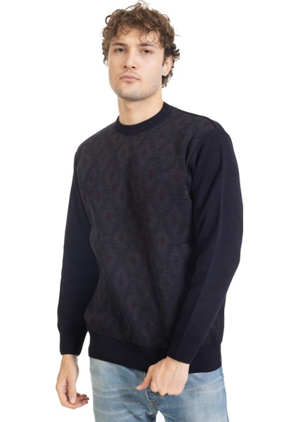 Erkek Orta Yaş ve Üzeri Sıkı Dokuma Triko Örgü Akrilik Kışlık Baba Yuvarlak Yaka Kazak 2078 modelleri