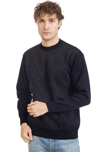 Erkek Orta Yaş ve Üzeri Sıkı Dokuma Triko Örgü Akrilik Kışlık Baba Yuvarlak Yaka Kazak 2078 fırsatları