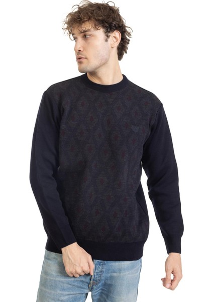 Erkek Orta Yaş ve Üzeri Sıkı Dokuma Triko Örgü Akrilik Kışlık Baba Yuvarlak Yaka Kazak 2078 indirimleri