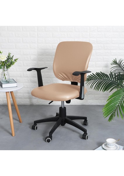 Pu Deri Ofis Koltuğu Kapağı Koltuk Slipcover Yemek Odası Kaki Için Kaymaz (Yurt Dışından) modelleri