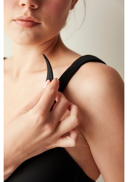 Siyah Cross Back Spor Sütyeni fırsatları