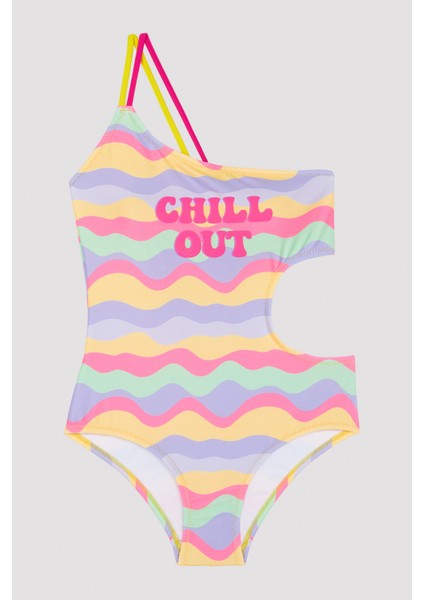 Kız Çocuk Tek Omuzlu Mayokini