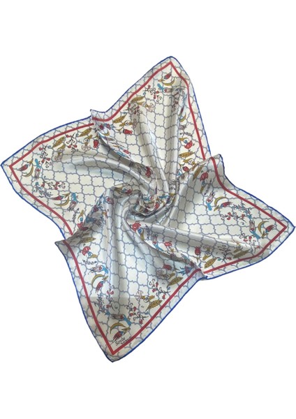 Turkish Silk Store Türk Motifli Ipek Bandana Fular