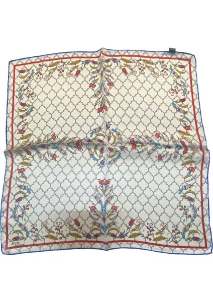 Turkish Silk Store Türk Motifli Ipek Bandana Fular